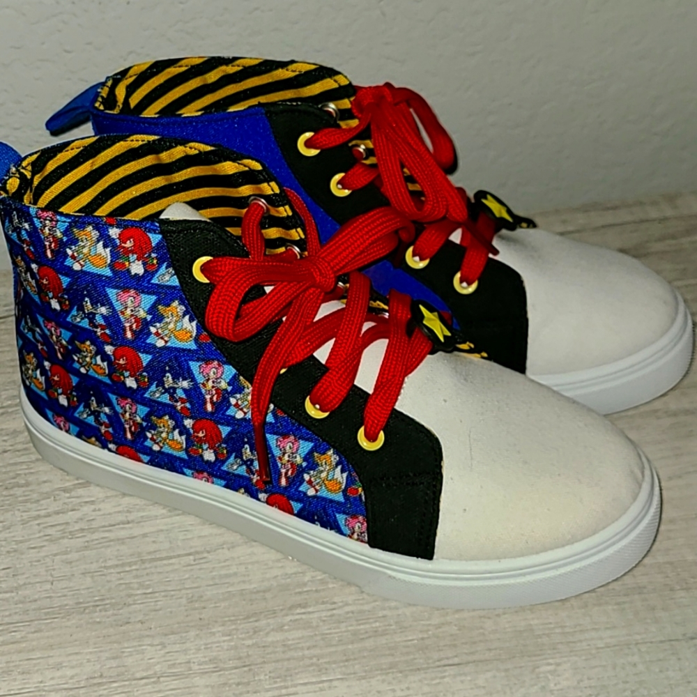 Sonic The Hedgehog High Top Sneaker Shoes